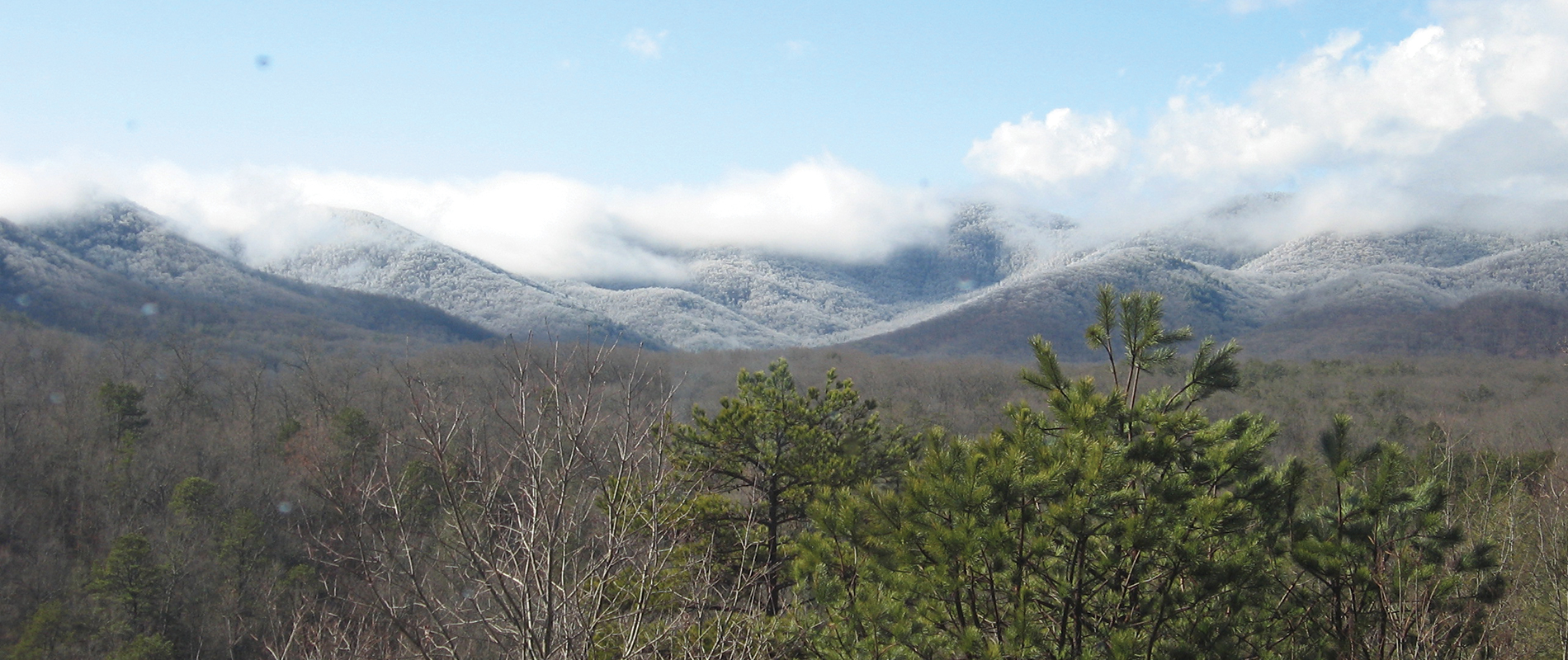 watershed view in winter
