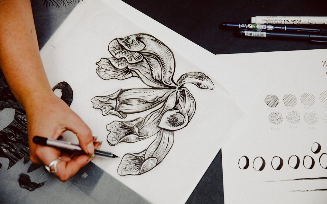 Intermediate Botanical Drawing in Ink