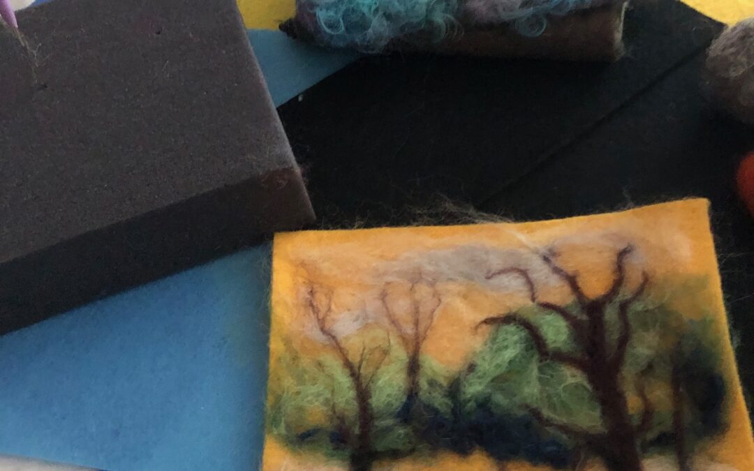 Needle Felted Landscape Workshop