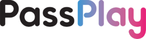 Passplay logo black text