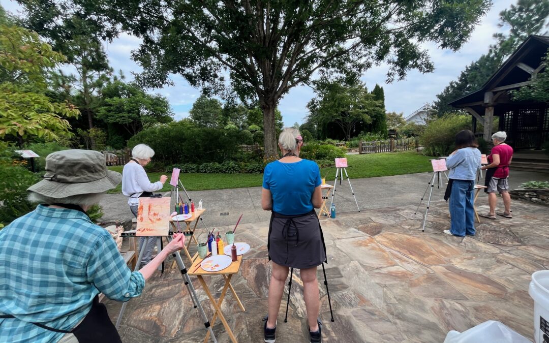 Autumn Plein Air Painting in the Gardens